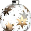 Intratuin kerstbal Mallaig transparant / goud D 8 cm