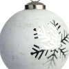 Intratuin kerstbal Matt wit sneeuwvlok D 10 cm