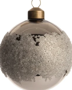 Intratuin kerstbal Max grijs D 8 cm