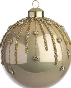Intratuin kerstbal Maybole goud D 10 cm