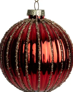 Intratuin kerstbal Maynooth rood D 8 cm