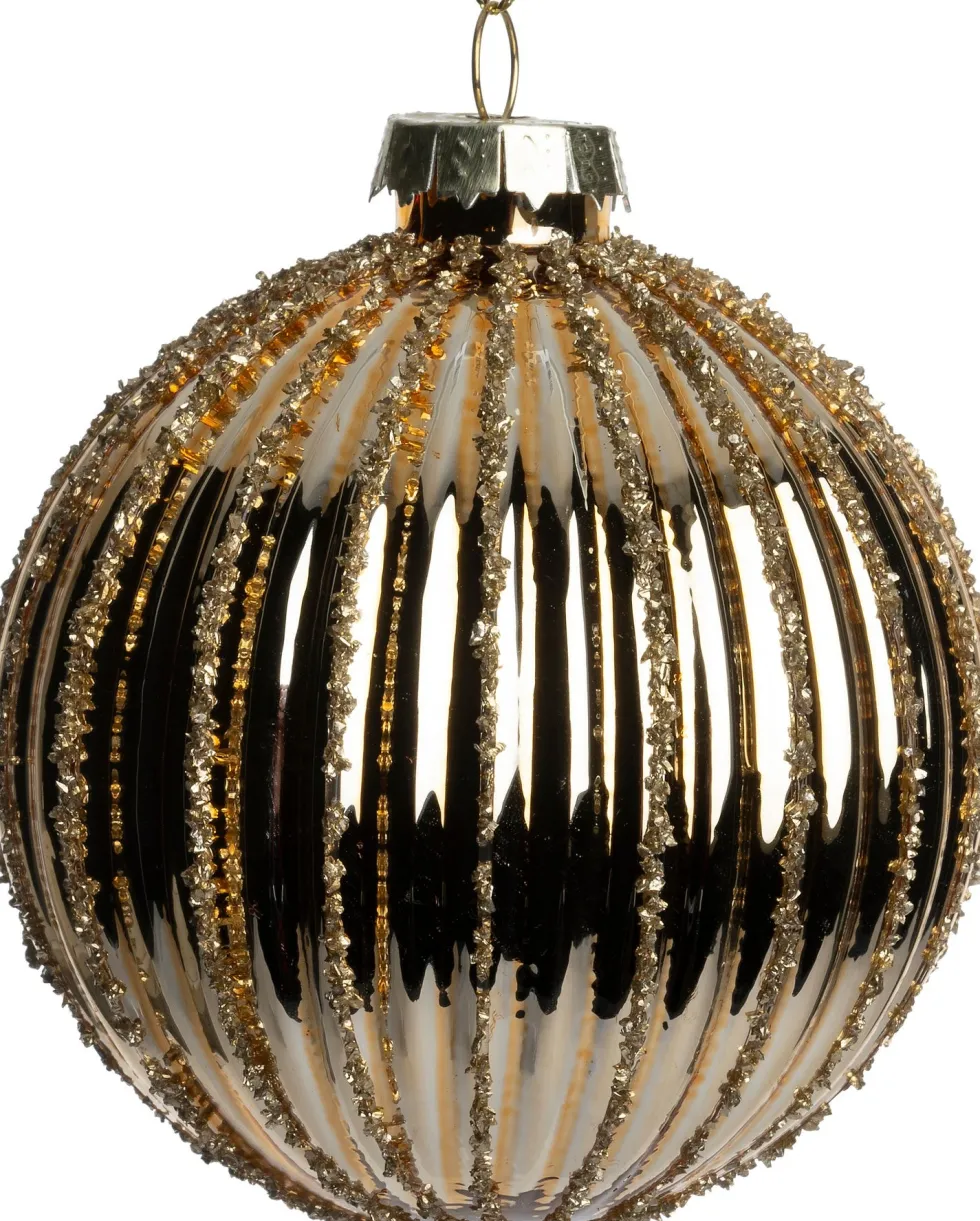 Intratuin kerstbal Maynooth goud D 8 cm