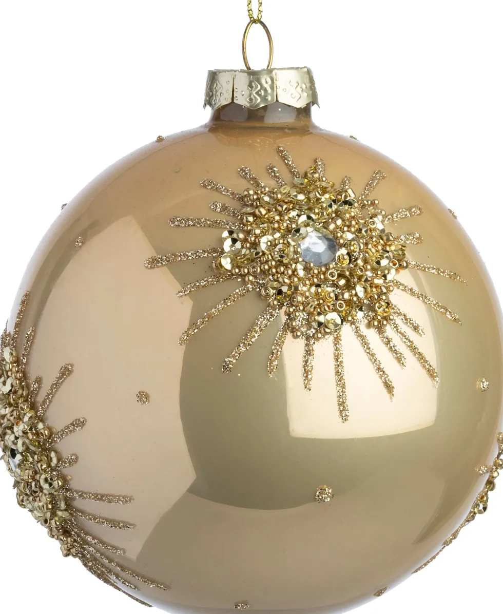 Intratuin kerstbal Mintlaw goud D 10 cm