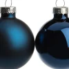 Intratuin kerstbal mix blauw D 5 cm 12 stuks