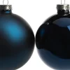 Intratuin kerstbal mix blauw D 8 cm 6 stuks
