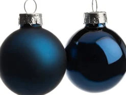 Intratuin kerstbal mix blauw D 3,5 cm 16 stuks