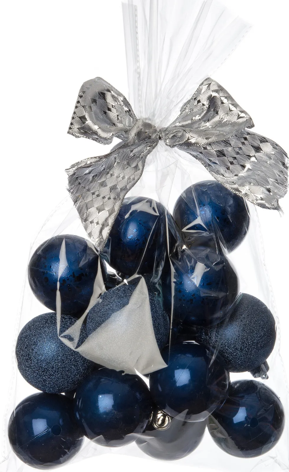 Intratuin kerstbal mix blauw D 6 cm 16 stuks