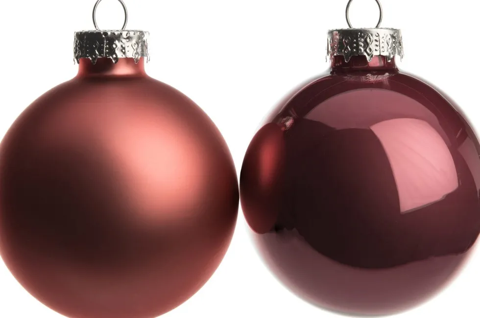 Intratuin kerstbal mix donkerroze D 6 cm 10 stuks