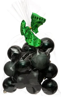 Intratuin kerstbal mix donker groen D 6 cm 16 stuks