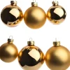 Intratuin kerstbal mix goud D 5 / 6 / 7 cm 42 stuks