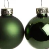 Intratuin kerstbal mix groen D 10 cm 4 stuks
