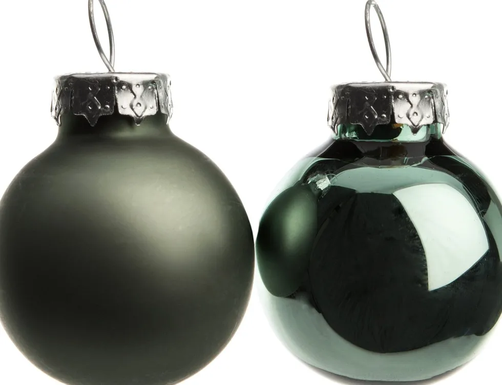 Intratuin kerstbal mix groen D 2,5 cm 24 stuks