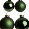 Intratuin kerstbal mix groen D 5 / 6 / 7 cm 42 stuks
