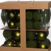 Intratuin kerstbal mix groen D 8 cm 58 stuks