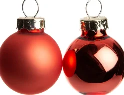 Intratuin kerstbal mix lava D 2,5 cm 24 stuks