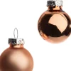 Intratuin kerstbal mix oranje D 2,5 cm 24 stuks