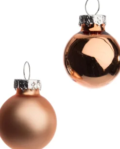 Intratuin kerstbal mix oranje D 2,5 cm 24 stuks