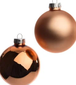 Intratuin kerstbal mix oranje D 7 cm 8 stuks