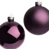 Intratuin kerstbal mix paars D 8 cm 6 stuks