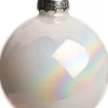 Intratuin kerstbal mix parelwit D 8 cm 6 stuks