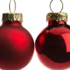 Intratuin kerstbal mix rood D 2,5 cm 24 stuks