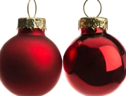 Intratuin kerstbal mix rood D 2,5 cm 24 stuks