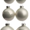 Intratuin kerstbal mix wit D 5 / 6 / 7 cm 42 stuks