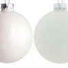 Intratuin kerstbal mix wolkenwit D 8 H 8,5 cm 6 stuks
