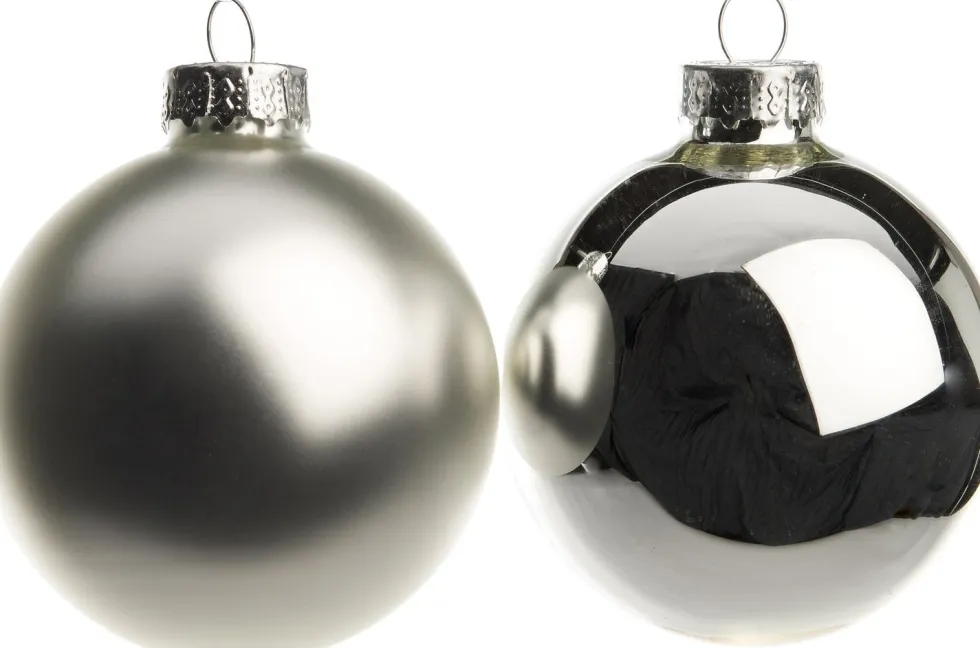 Intratuin kerstbal mix zilver D 6 cm 10 stuks