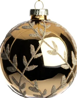 Intratuin kerstbal Moby goud glanzend blad D 8 cm