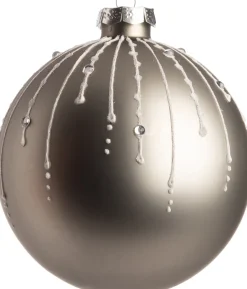 Intratuin kerstbal Montfrin zilver D 8 cm