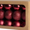 Intratuin kerstbal Montrose paars D 3 cm 24 stuks
