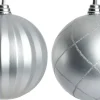 Intratuin kerstbal Montrose zilver D 15 cm 2 stuks