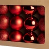Intratuin kerstbal Montrose rood D 6 cm 12 stuks