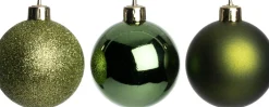 Intratuin kerstbal Montrose groen D 6 cm 12 stuks