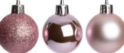 Intratuin kerstbal Montrose roze D 8 cm 6 stuks