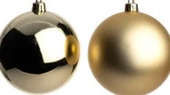 Intratuin kerstbal Montrose goud D 10 cm 4 stuks