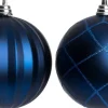 Intratuin kerstbal Montrose blauw D 15 cm 2 stuks
