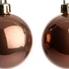 Intratuin kerstbal Montrose bruin D 6 cm 16 stuks