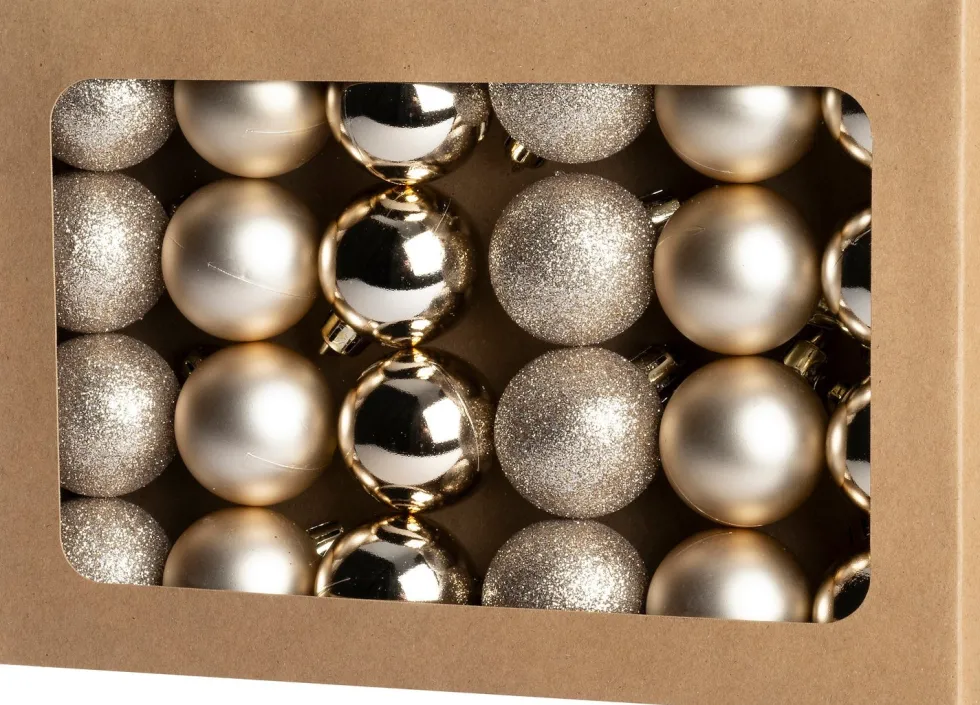 Intratuin kerstbal Montrose parel D 4 cm 24 stuks