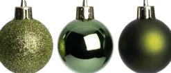 Intratuin kerstbal Montrose groen D 4 cm 24 stuks