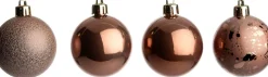 Intratuin kerstbal Montrose bruin D 3 cm 24 stuks