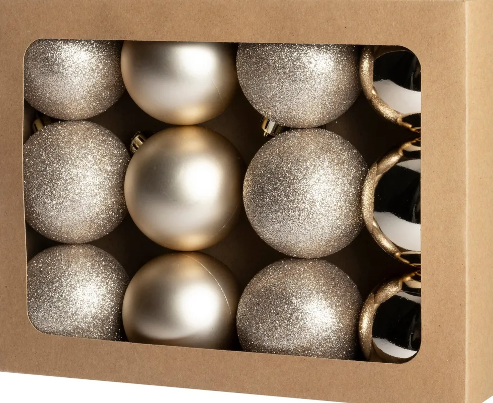 Intratuin kerstbal Montrose parel D 6 cm 12 stuks