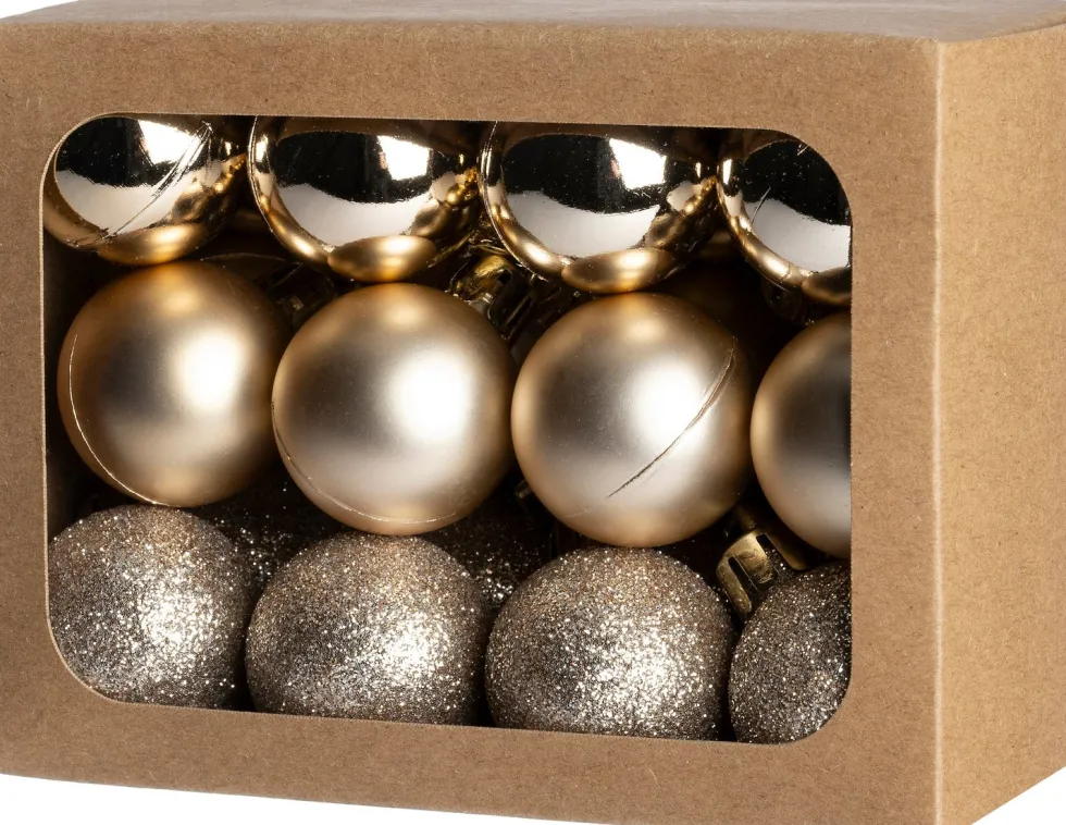 Intratuin kerstbal Montrose parel D 3 cm 24 stuks