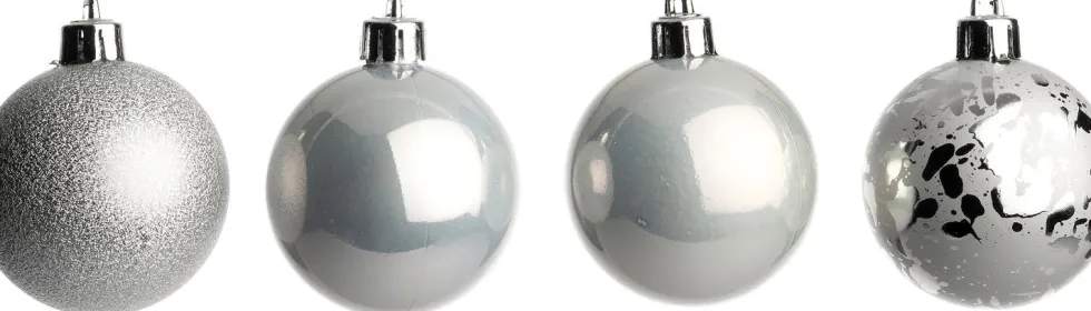 Intratuin kerstbal Montrose zilver D 6 cm 16 stuks