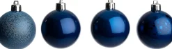 Intratuin kerstbal Montrose blauw D 3 cm 24 stuks