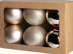Intratuin kerstbal Montrose parel D 8 cm 6 stuks