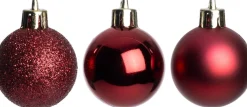 Intratuin kerstbal Montrose paars D 4 cm 24 stuks