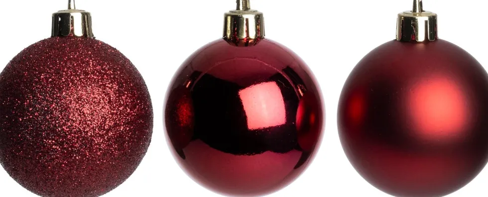 Intratuin kerstbal Montrose paars D 6 cm 12 stuks