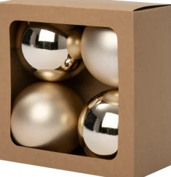 Intratuin kerstbal Montrose parel D 10 cm 4 stuks